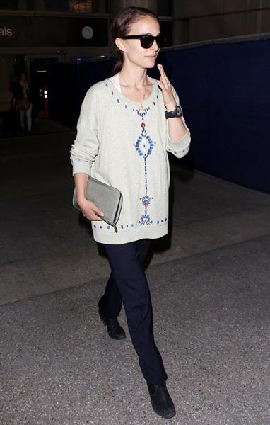 Natalie Portman arrives at LAX Airport - May 30, 2013 