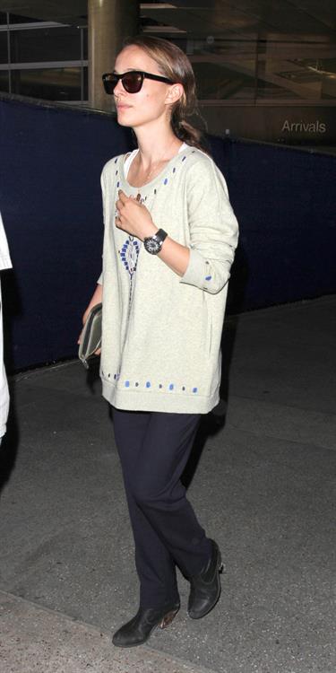 Natalie Portman arrives at LAX Airport - May 30, 2013 