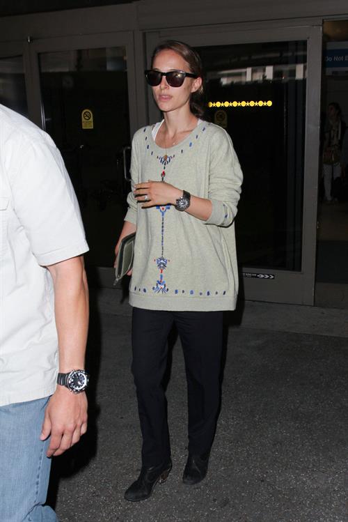 Natalie Portman arrives at LAX Airport - May 30, 2013 