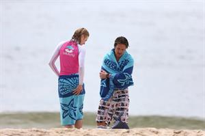 Nicole Kidman in Bikini Morning Swim candids in Sydney February 4, 2013 