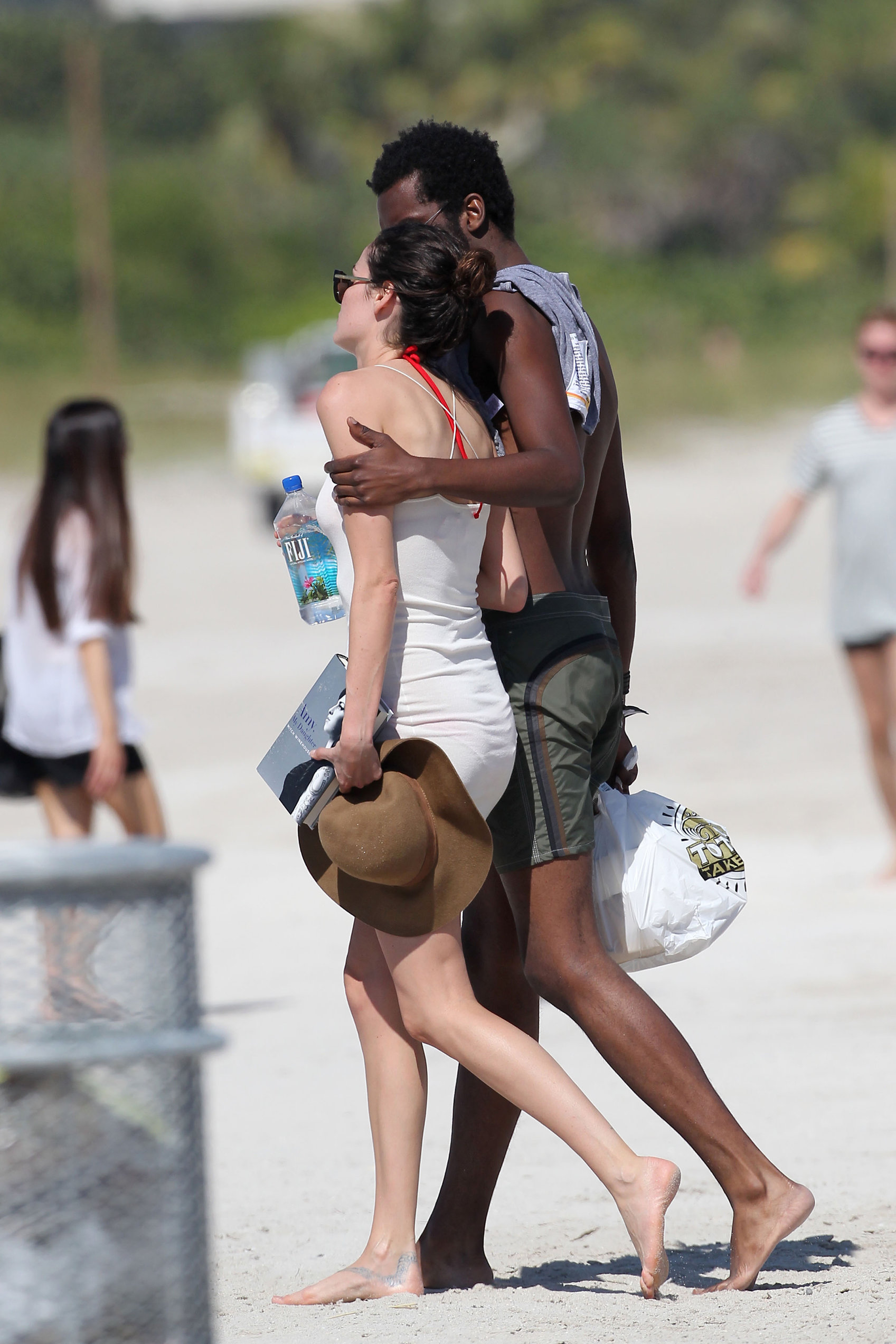Nicole Trunfio bikini candids in Miami Beach 11/1/12