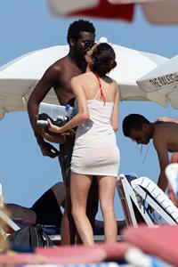 Nicole Trunfio bikini candids in Miami Beach 11/1/12