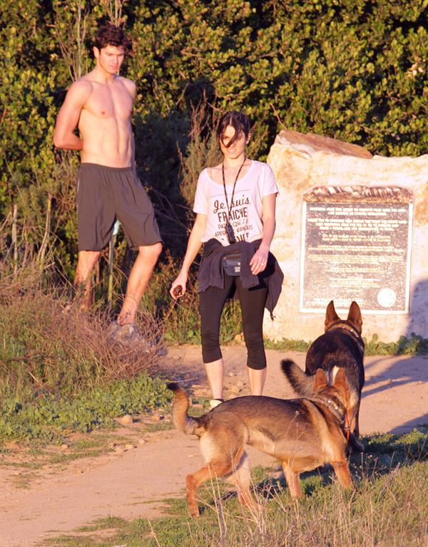 Nikki Reed walking her dogs in the Santa Monica Mountains (03.02.2013) 