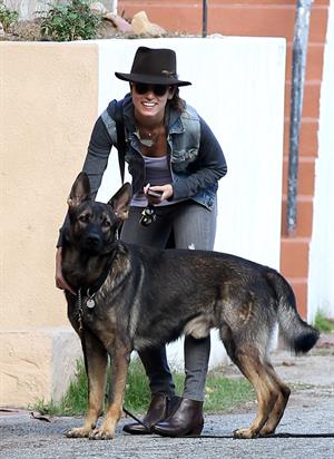 Nikki Reed Takes her dog out for a walk in Sherman Oaks, California (November 19, 2012) 