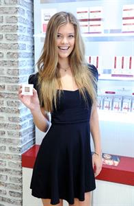 Nina Agdal at European Wax Center for The Natural Brow Powder launch in New York - August 14, 2013 