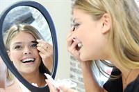 Nina Agdal at European Wax Center for The Natural Brow Powder launch in New York - August 14, 2013 