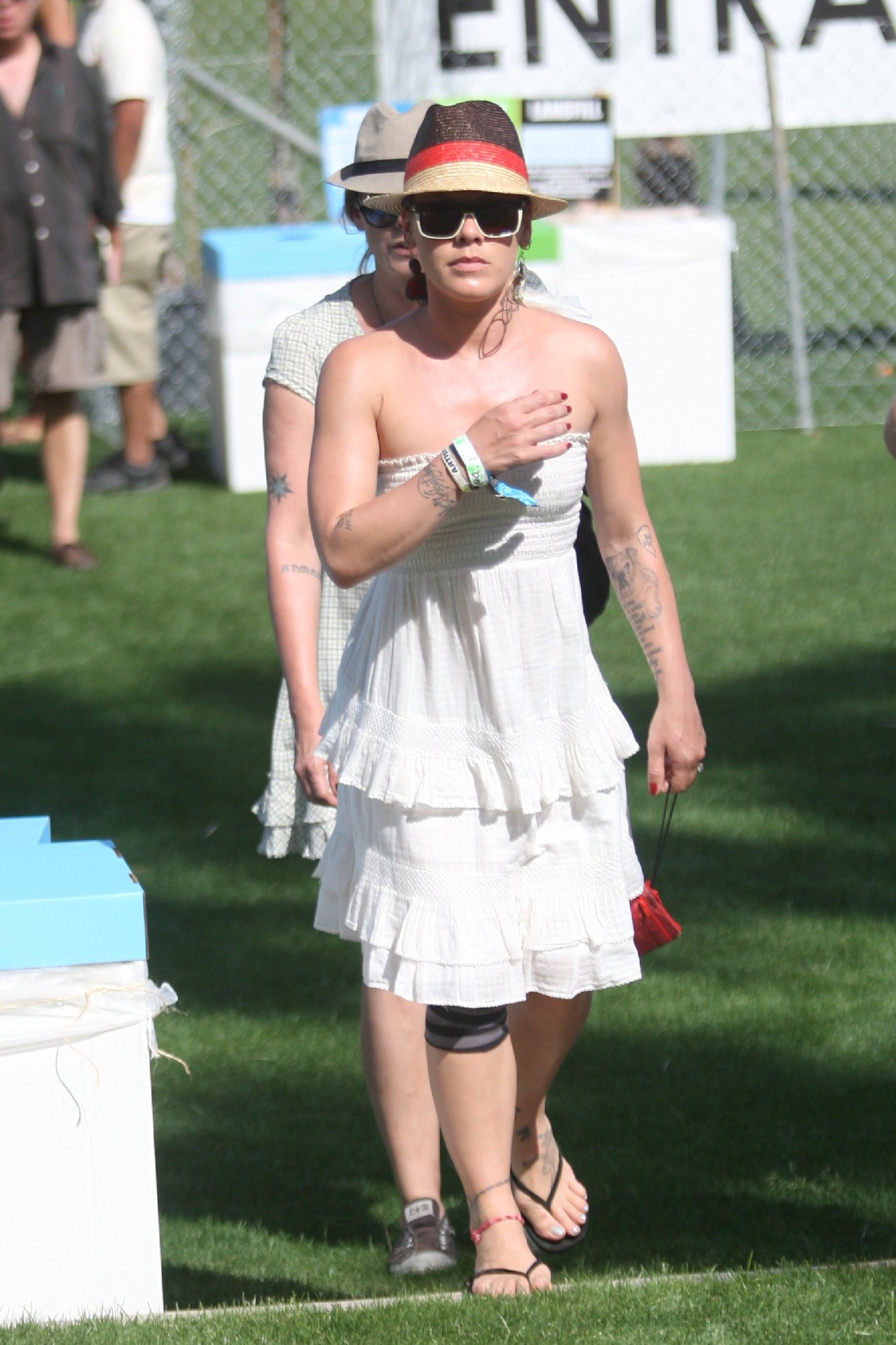 Alecia Moore (Pink) Coachella valley music festival day 1 on April 16, 2010