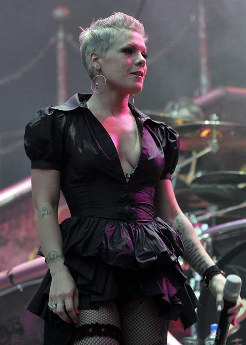 Alecia Moore (Pink) RheinEnergieStadion in Cologne on May 29, 2010