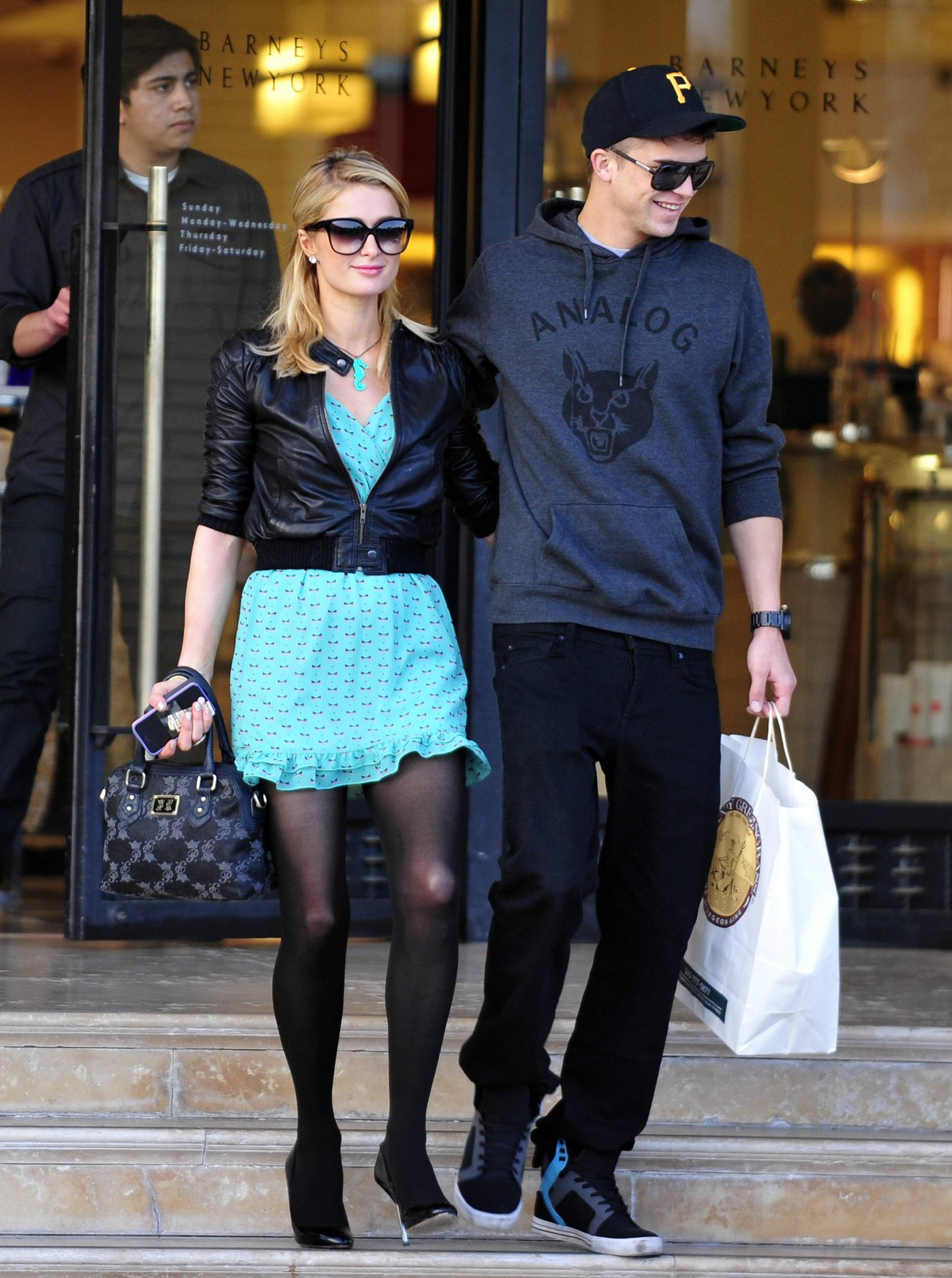 Paris Hilton and River Viiperi at Barneys doing some shopping in Beverly Hills