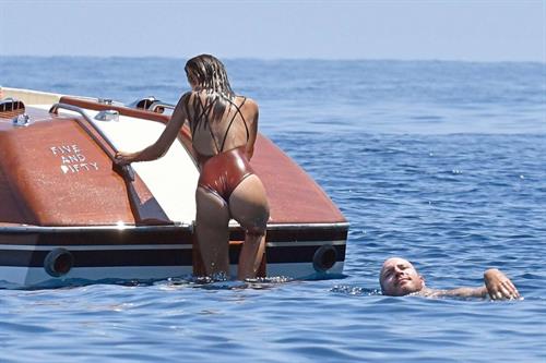 Emily Ratajkowski in a bikini - ass