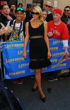 Paris Hilton at the 'Late Show with David Letterman May 2, 2013