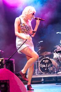 Pixie Lott performs at the V Festival at Hylands Park in Chelmsford - on August 18, 2012