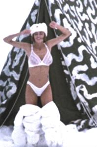 Vanessa Angel in lingerie