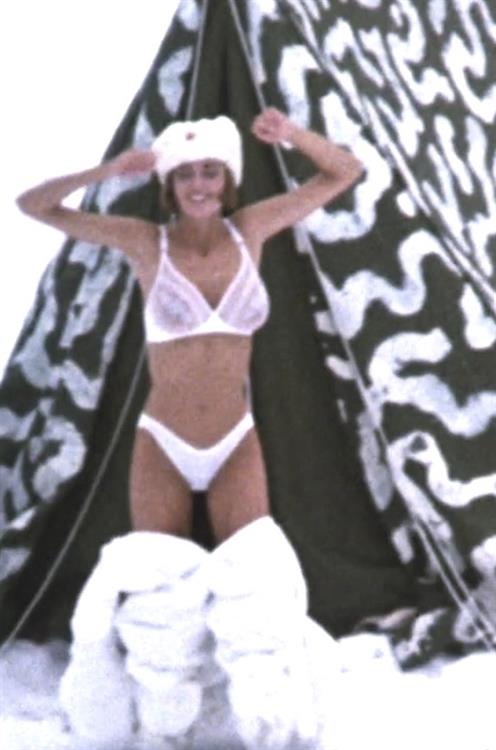 Vanessa Angel in lingerie