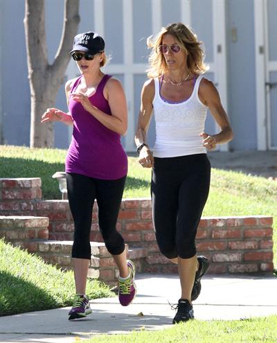 Reese Witherspoon - Jogs with a friend in Brentwood (29.05.2013) 