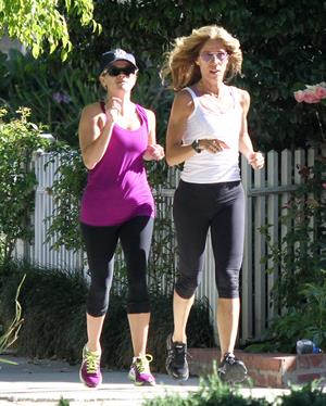 Reese Witherspoon - Jogs with a friend in Brentwood (29.05.2013) 