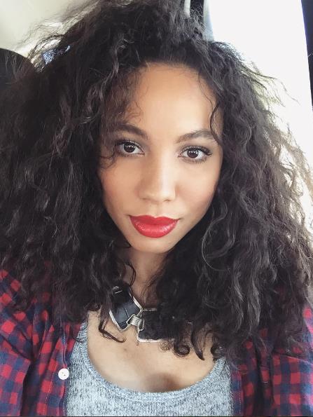 Jurnee Smollett-Bell taking a selfie