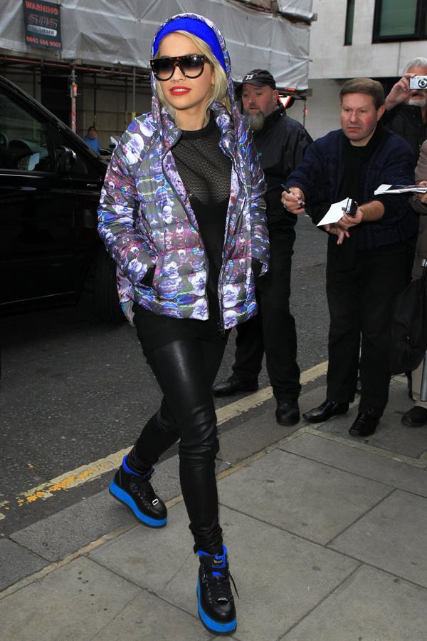 Rita Ora at BBC Radio 2 in West London 11/19/12 