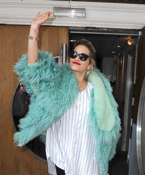 Rita Ora - Arriving to BBC Maida Vale Studios in London August 10, 2012