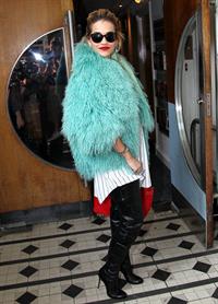 Rita Ora - Arriving to BBC Maida Vale Studios in London August 10, 2012
