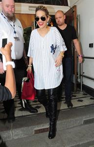 Rita Ora - leaving the BBC Maida Vale Studios in London 10 August 2012