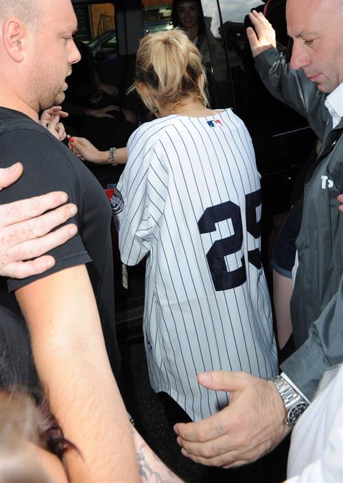 Rita Ora - leaving the BBC Maida Vale Studios in London 10 August 2012