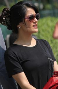 Salma Hayek Visiting the Biennale in Venice May 30, 2013