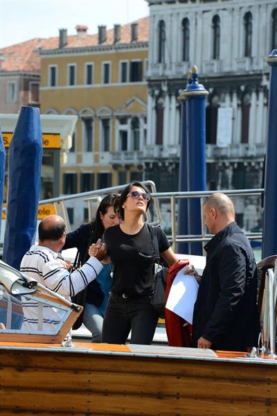 Salma Hayek Visiting the Biennale in Venice May 30, 2013
