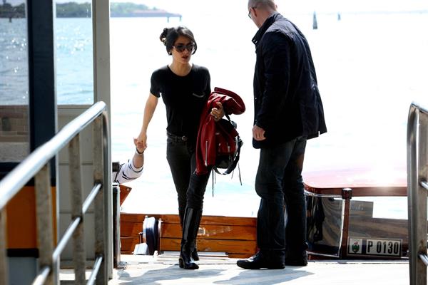 Salma Hayek Visiting the Biennale in Venice May 30, 2013