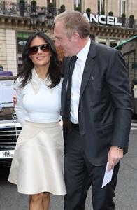 Salma Hayek at the Stella McCartney fashion show at Paris Fashion Week - Sep. 30, 2013 