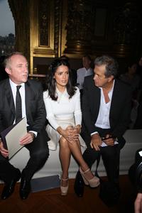 Salma Hayek at the Stella McCartney fashion show at Paris Fashion Week - Sep. 30, 2013 