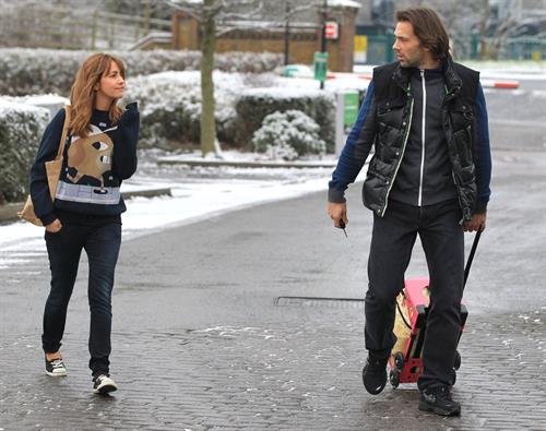 Samia Ghadie Leaving hotel in Borehamwood, January 14, 2013