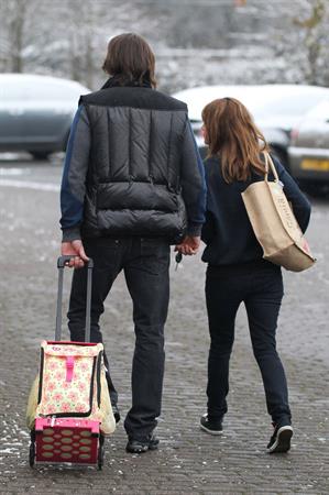 Samia Ghadie Leaving hotel in Borehamwood, January 14, 2013