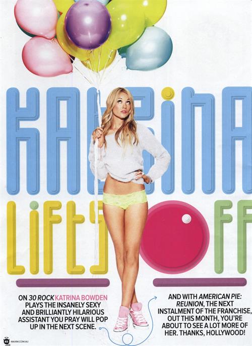 Katrina Bowden in lingerie