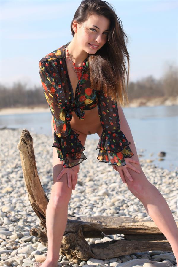 Lorena B nude at the lake
