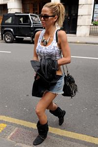 Sarah Harding walking in London on July 12, 2012
