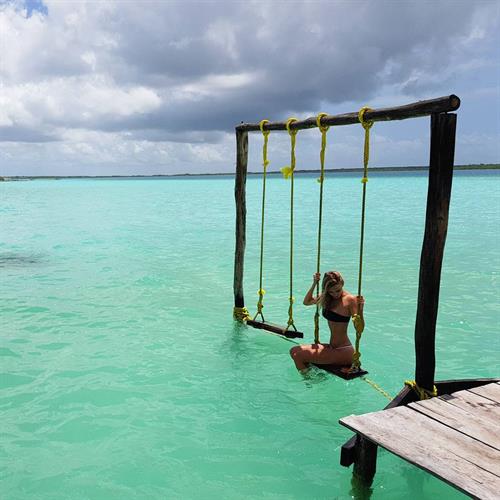 Maria Domark in a bikini