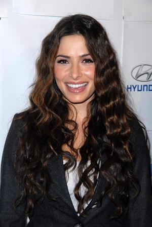 Sarah Shahi Blue Tie Blue Jean Ball in Beverly Hills November 29, 2012