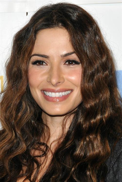 Sarah Shahi Blue Tie Blue Jean Ball in Beverly Hills November 29, 2012