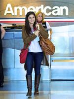 Shiri Appleby departing from LA Airport Sept 30, 2012  