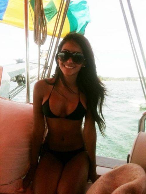 Melanie Iglesias in a bikini