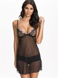 Johanna Lundback in lingerie