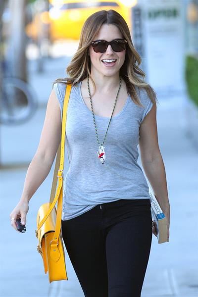 Sophia Bush and Topher Grace Have Lunch Together on July 27, 2012, Los Angeles, California