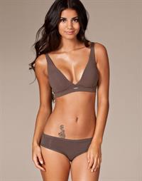 Johanna Lundback in lingerie