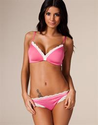 Johanna Lundback in lingerie