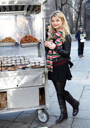 Stefanie Scott on holiday in NY 12/28/12 