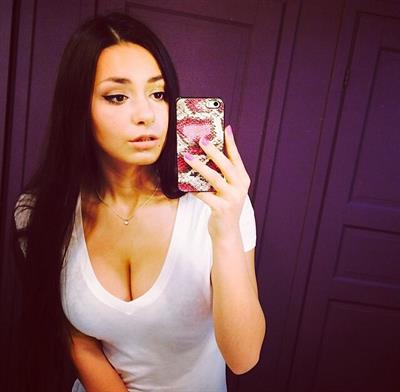 Helga Lovekaty taking a selfie