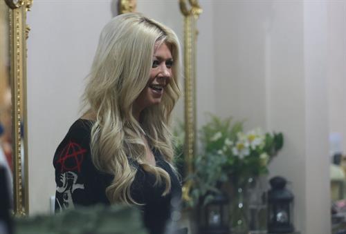 Tara Reid was seen at Tatiana Hair Extensions in Kensington, December 21, 2012 