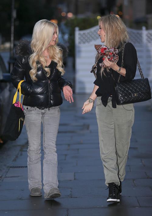 Tara Reid was seen at Tatiana Hair Extensions in Kensington, December 21, 2012 