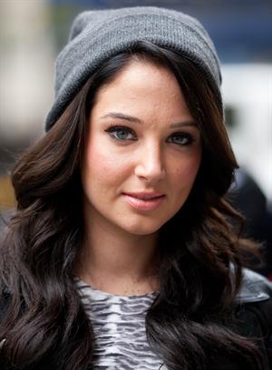 Tulisa Contostavlos outside BBC Radio One in London October 3, 2012 